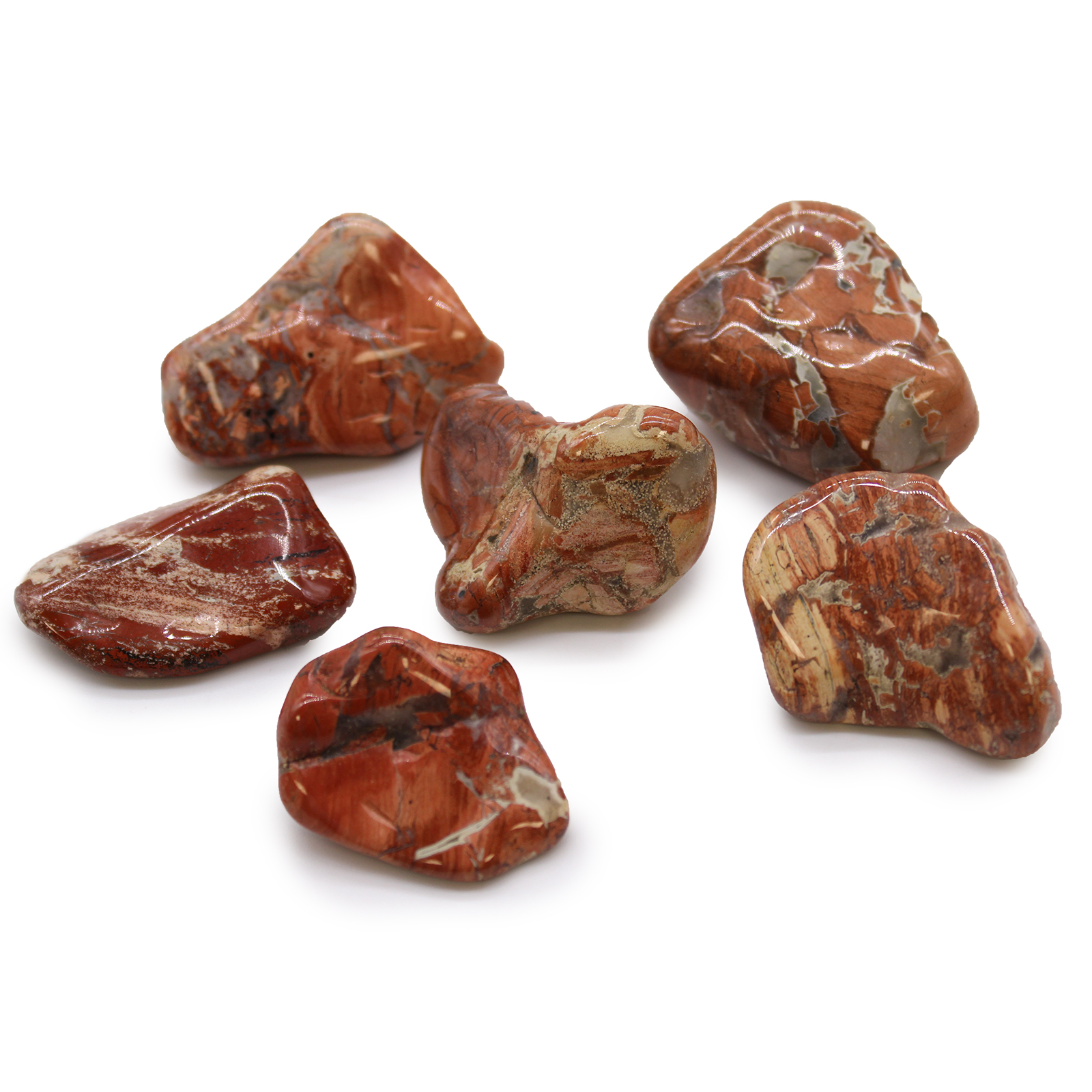 Large African Tumble Stones - Light Jasper - Brecciated