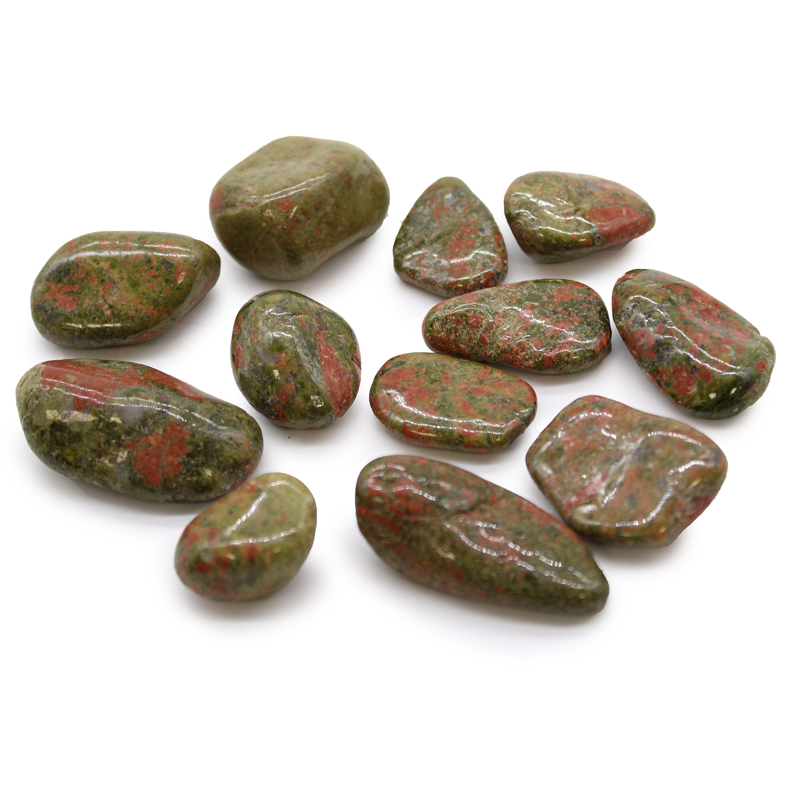 Medium African Tumble Stones - Unakite