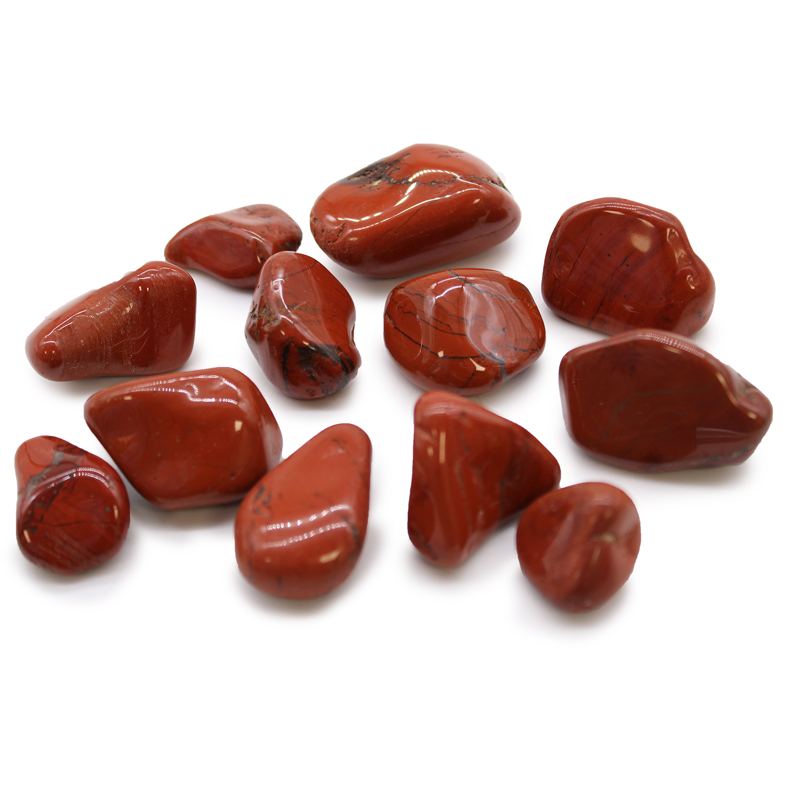 Medium African Tumble Stones - Jasper - Red