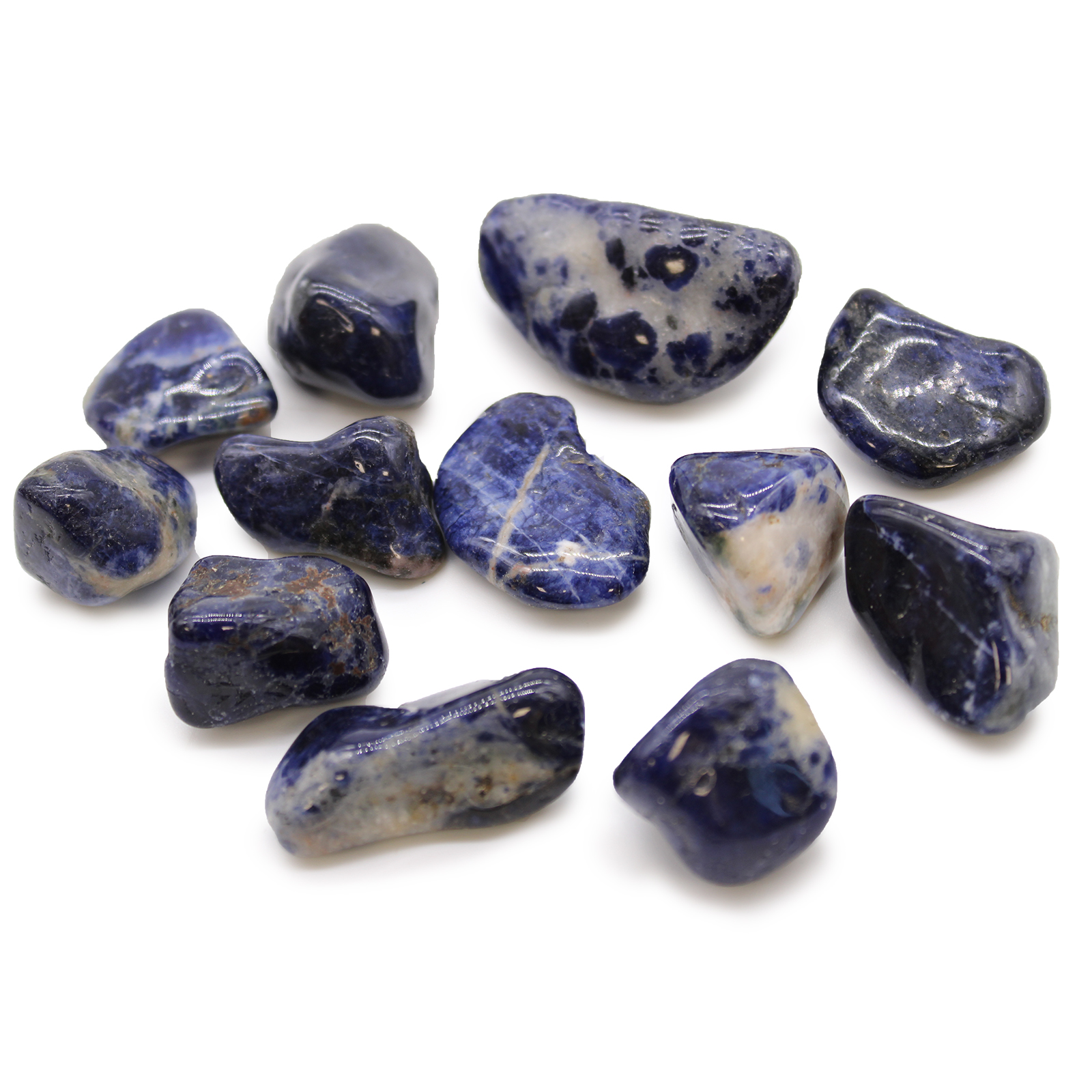Medium African Tumble Stones - Sodalite - Pure Blue