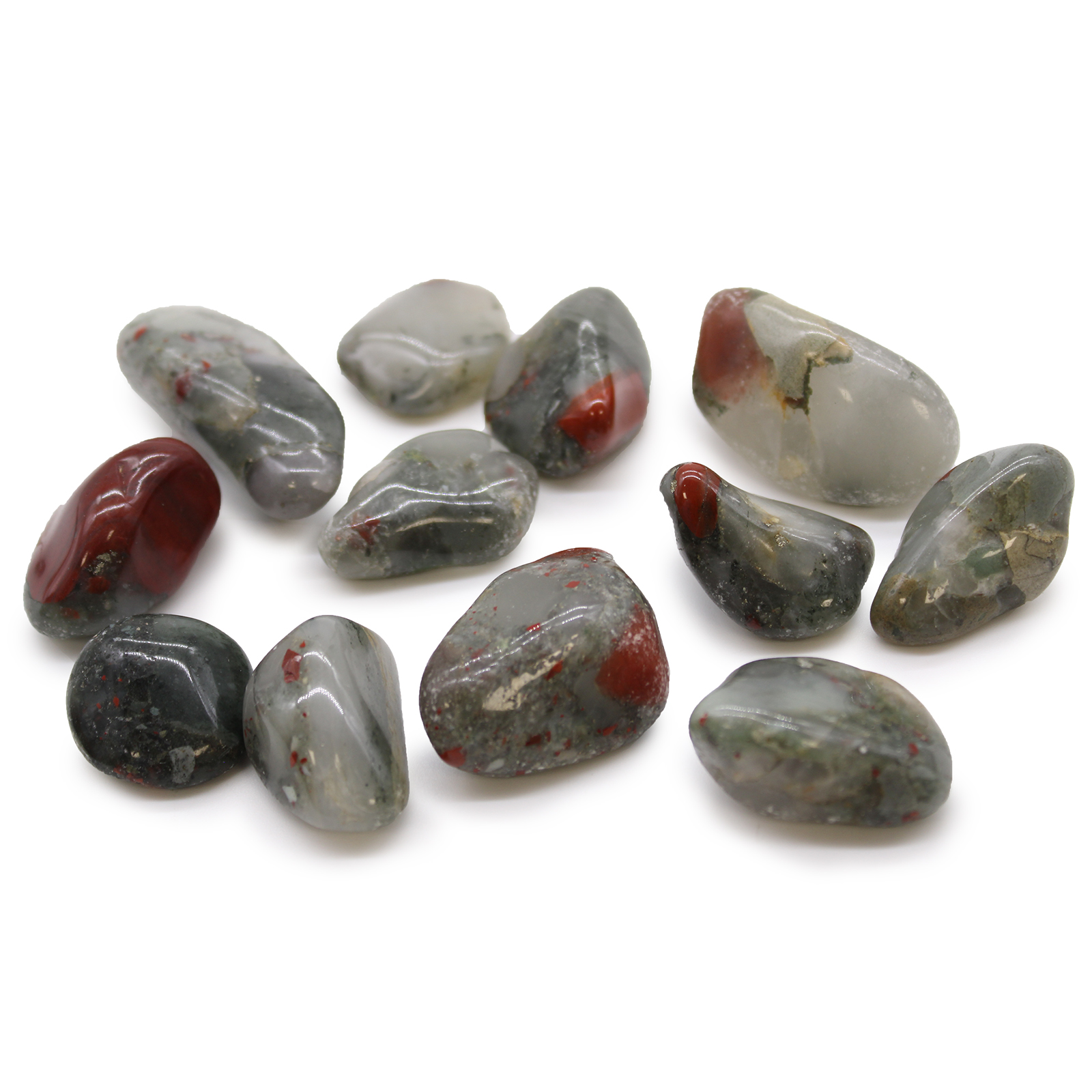 Medium African Tumble Stones - Bloodstone - Sephtonite
