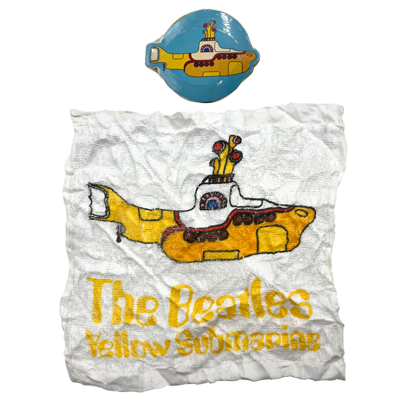 Compressed Travel Towel - The Beatles Yellow Submarine