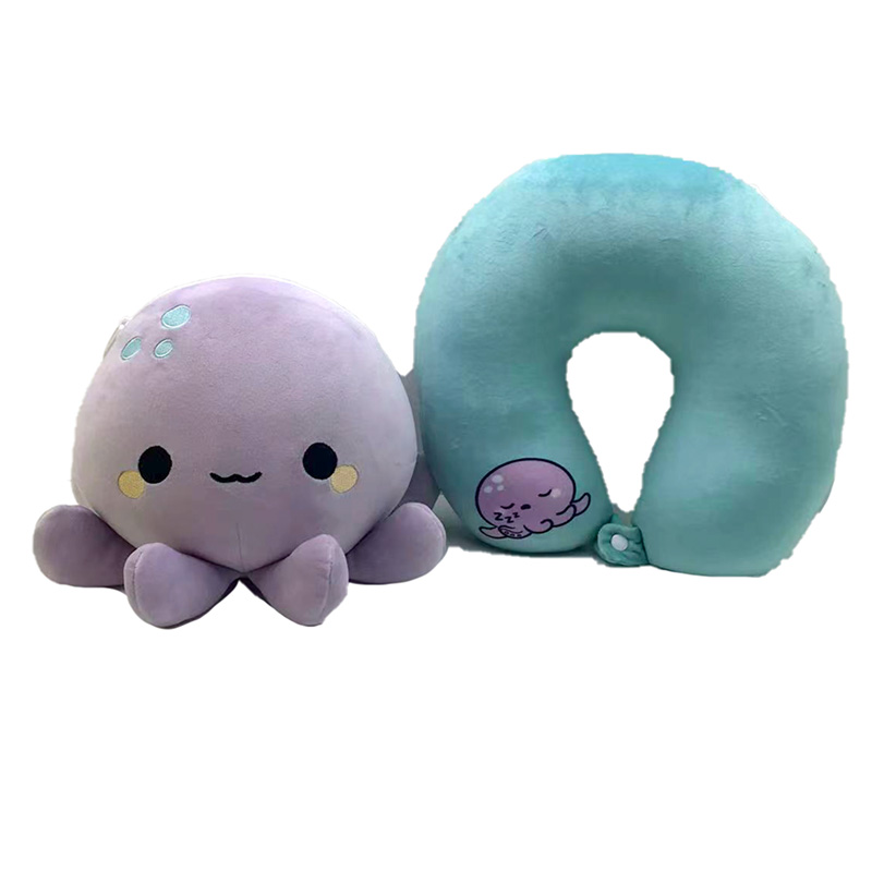 2-in-1 Swapseazzz Travel Pillow and Plush Toy - Wendy the Octopus Adoramals Ocean