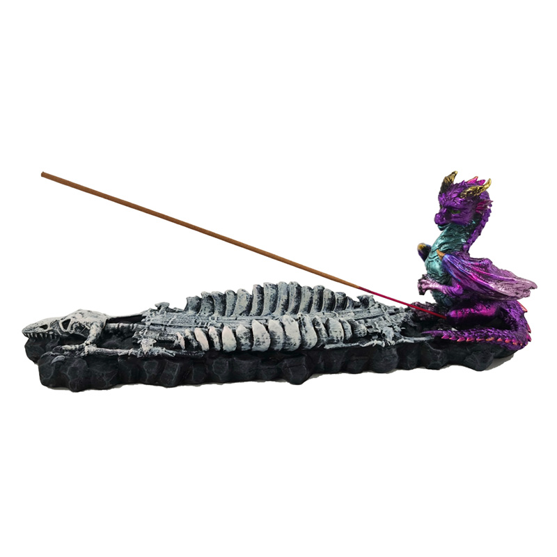 Ashcatcher Incense Burner - Elements Baby Dragon Skeleton