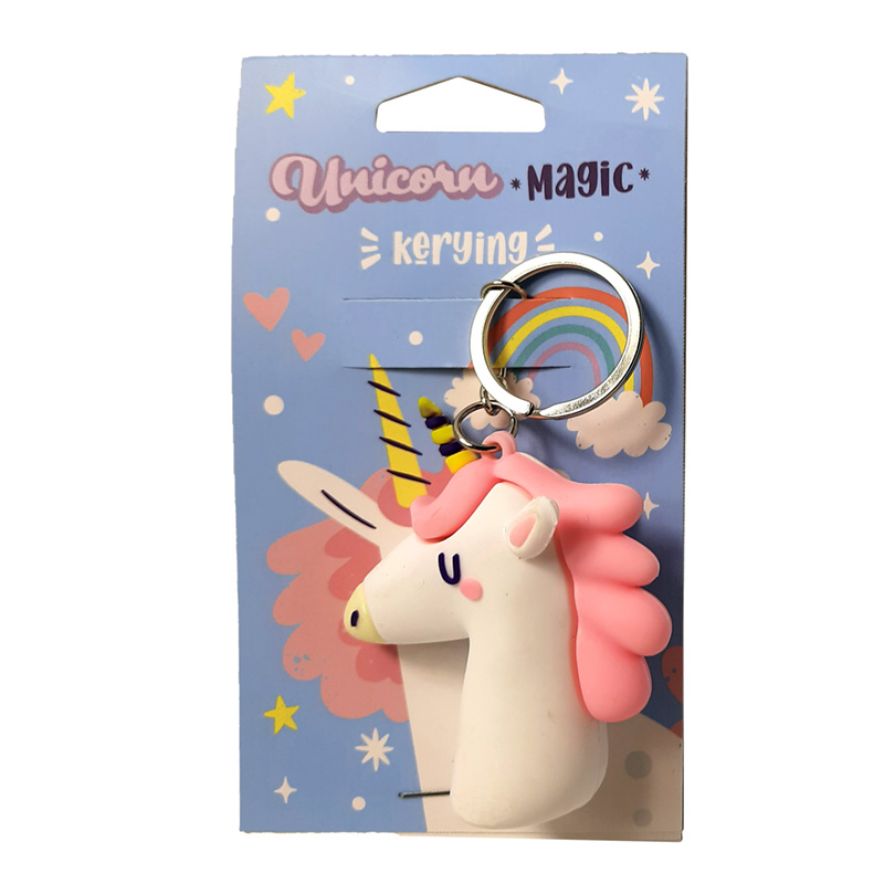 3D PVC Keyring - Unicorn Magic