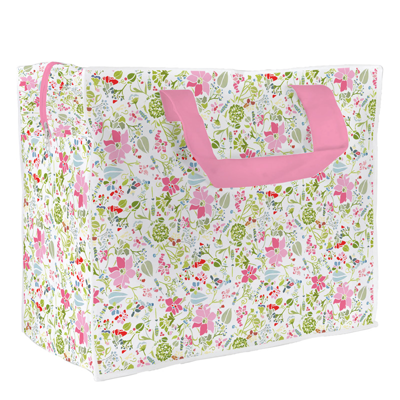 Practical Laundry & Storage Bag - Julie Dodsworth Pink Botanical