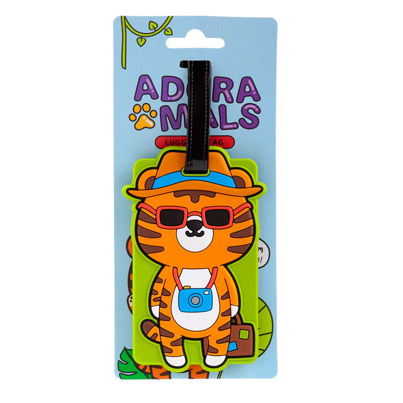 PVC Luggage Tag - Alfie the Tiger Adoramals