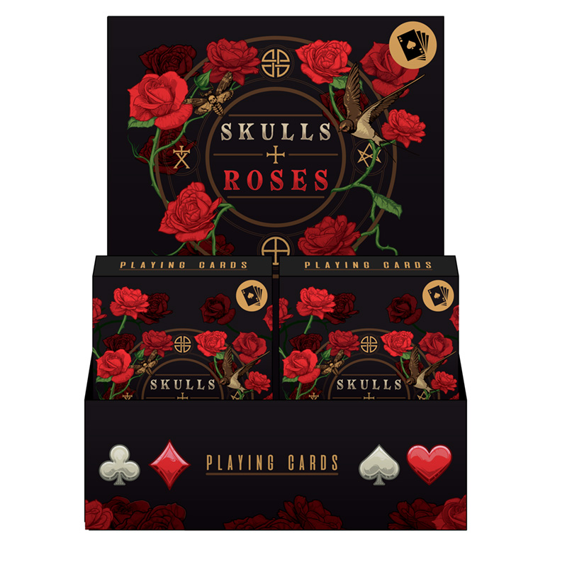 Standard Deck of Playing Cards - Skulls and Roses