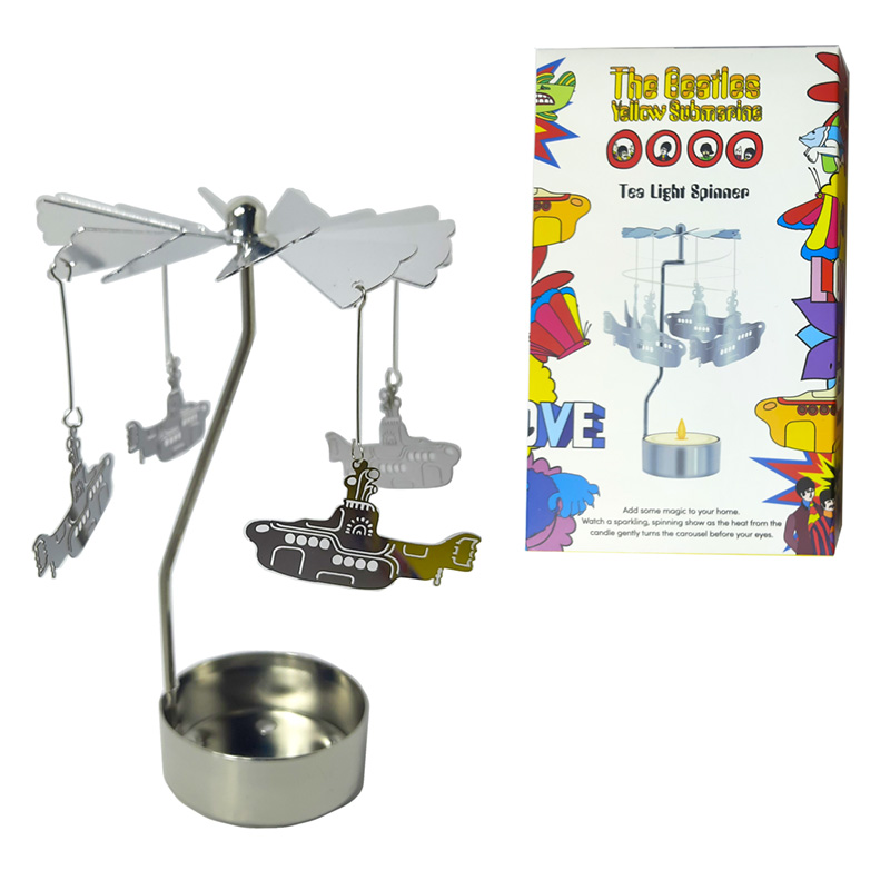 Spinning Tea Light Carousel Candle Holder - The Beatles Yellow Submarine