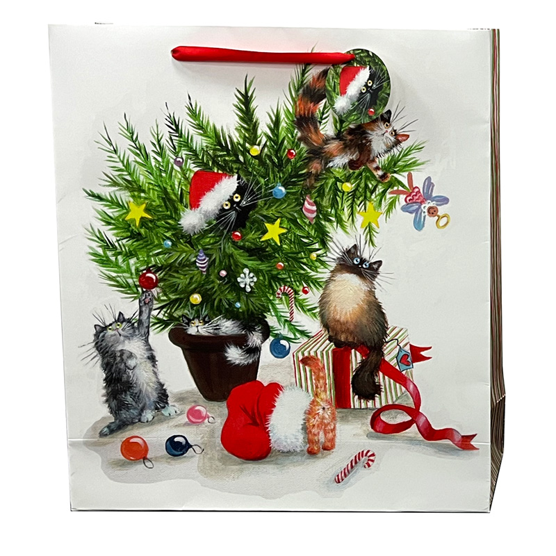 Christmas Gift Bag (Extra Large) - Kim Haskins Cats