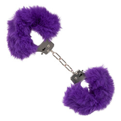 Ultra Fluffy Furry Cuffs Purple<br>