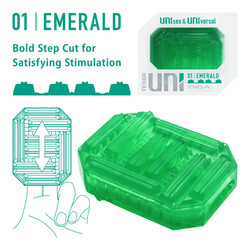 Tenga UNI Emerald Sleeve Masturbator<br>