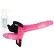 Joyride Pink Duo Double Penis Vibrating Dildo Strap On<br>