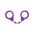 Lola Party Hard Suppression Silicone Handcuffs Purple<br>