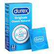 Durex Originals Classic Natural Condoms 12 Pack<br>