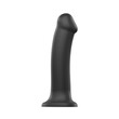 Strap On Me Silicone Dual Density Bendable Dildo XLarge Black<br>
