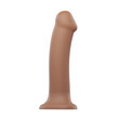 Strap On Me Silicone Dual Density Bendable Dildo Small Caramel<br>