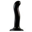 Strap On Me Prostate and G Spot Curved Dildo Large Black<br>
