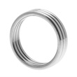 Master Series Echo Stainless Steel Triple Cock Ring ML<br>