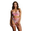 Le Desir Bliss 2 Piece Set With Garters Tie Dye UK 6 to 14<br>