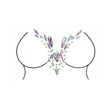Le Desir Dazzling DeepV Cleavage Bling Sticker<br>