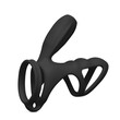 Cockring and Clit Vibrator Black<br>