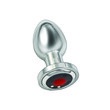 Ass Sation Remote Vibrating Butt Plug Silver<br>