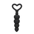 Ouch Silicone Anal Love Beads Black<br>