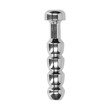 Ouch Urethral Sounding Stainless Steel Ridged Plug<br>