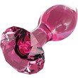 Icicles No.79 Pink Crystal Glass Butt Plug<br>