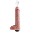 King Cock 11 Inch Squirting Cock With Balls Flesh<br>