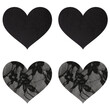 Peekaboo Pasties Satin and Lace Hearts<br>