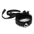 Satin Look Black Collar With O Ring<br>