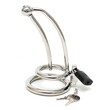 Chastity Penis Lock Curved With Urethral Tube<br>