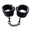 Rouge Padded Leather Ankle Cuffs Black<br>