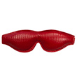Rouge Garments Leather Croc Print Padded Blindfold<br>