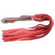 Rouge Garments Wooden Handled Red Leather Flogger<br>