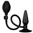 Black Booty Call Pumper Silicone Inflatable Small Anal Plug<br>