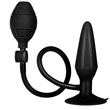 Black Booty Call Pumper Silicone Inflatable Medium Anal Plug<br>