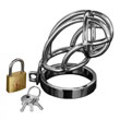 Master Series Captus Stainless Steel Locking Chastity Cage<br>