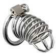 Chrome Chastity Cock Cage<br>